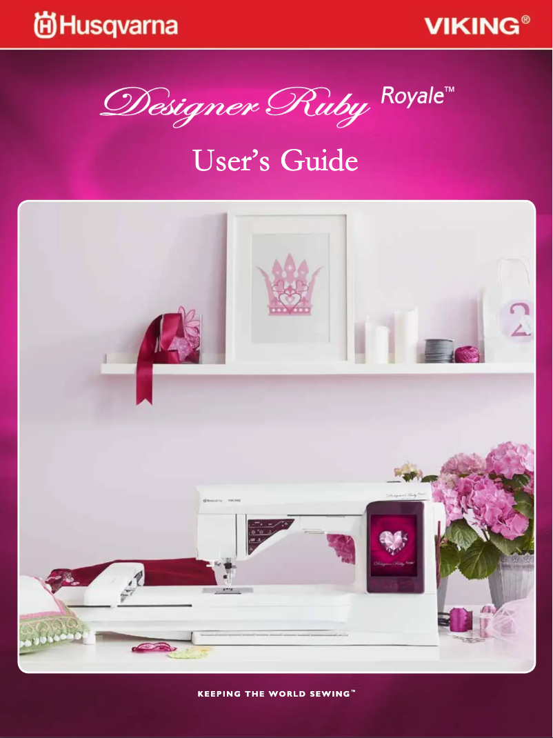 Page n°1 - Manuel utilisateur Husqvarna-Viking Designer Ruby Royale