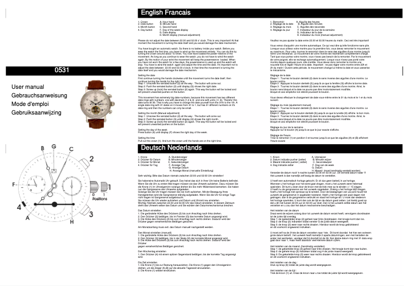Image de la première page du manuel de l'appareil 0531