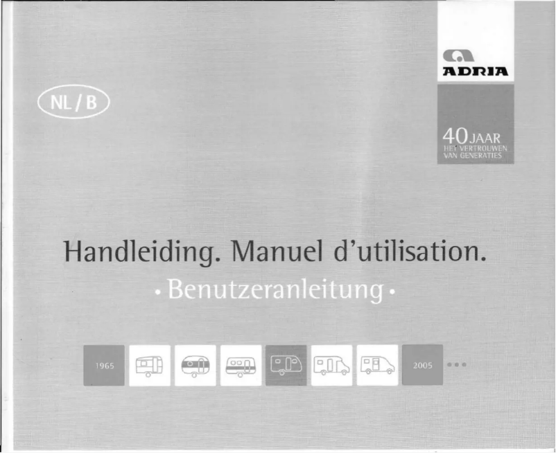 Image de la première page du manuel de l'appareil Adora 512 UP (2005)