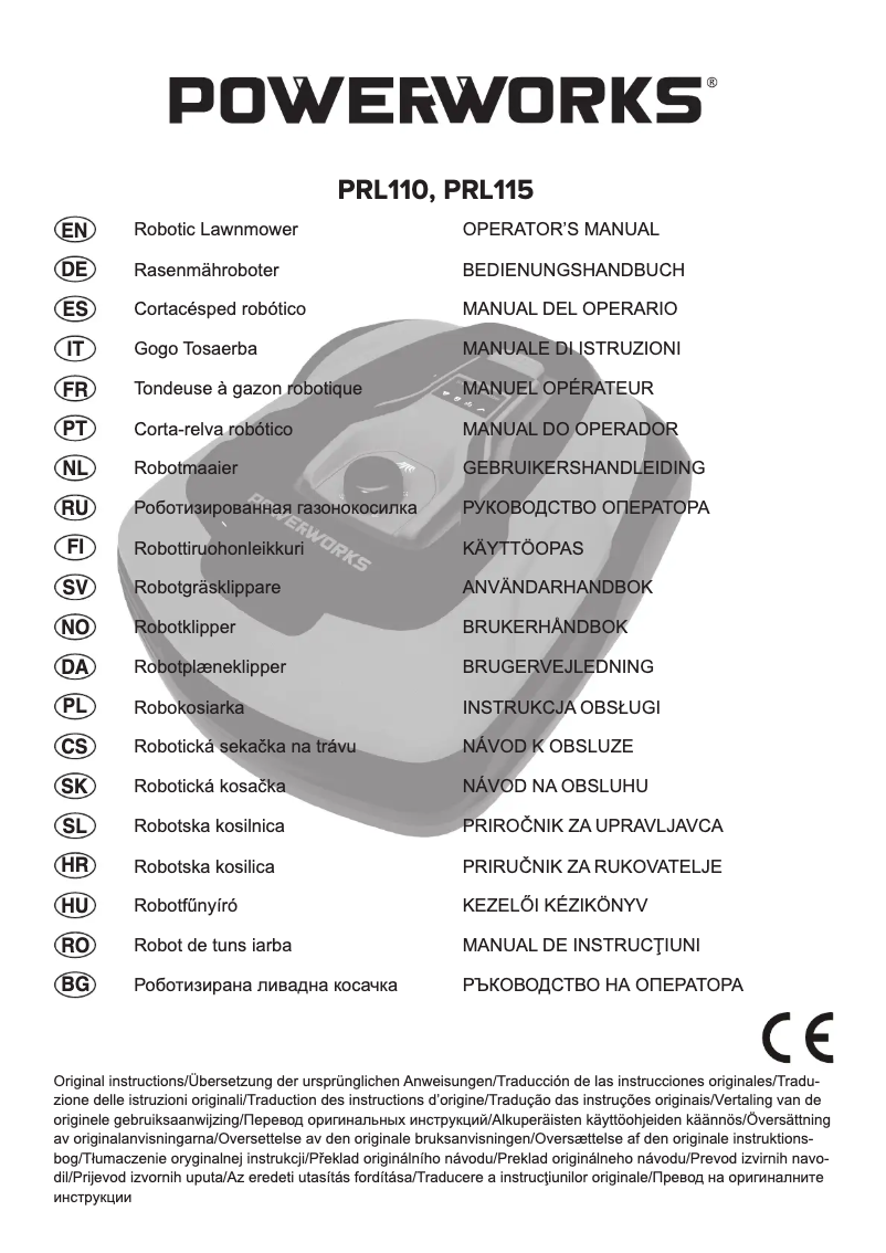 Page n°1 - Manuel utilisateur Powerworks P15