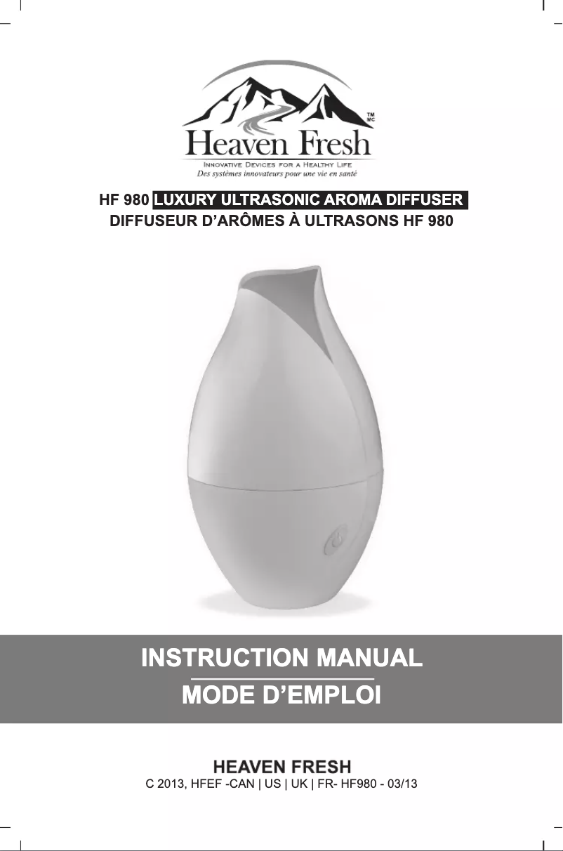 Page n°1 - Manuel utilisateur Heaven Fresh HF 980
