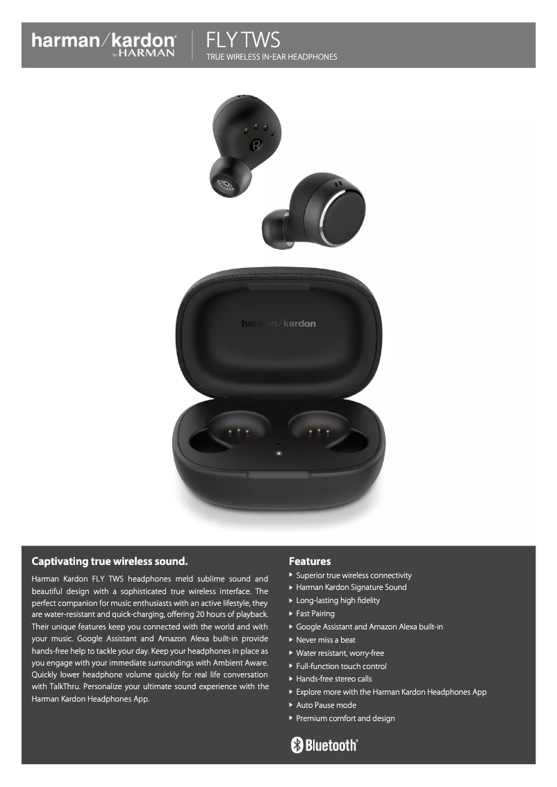 Page n°1 - Fiche technique Harman Kardon FLY TWS