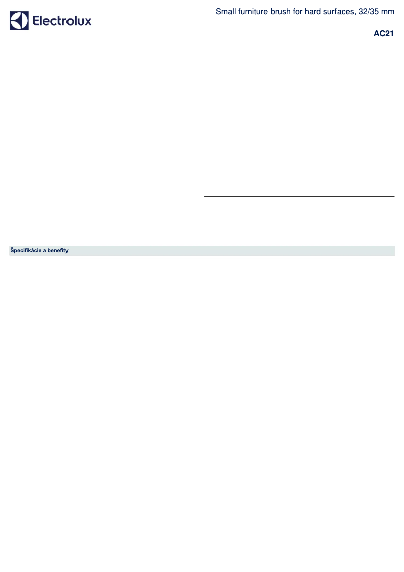 Page n°1 - Manuel utilisateur Electrolux AC21