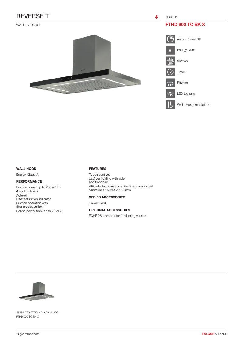 Image de la première page du manuel de l'appareil FTHD 900 TC WH X