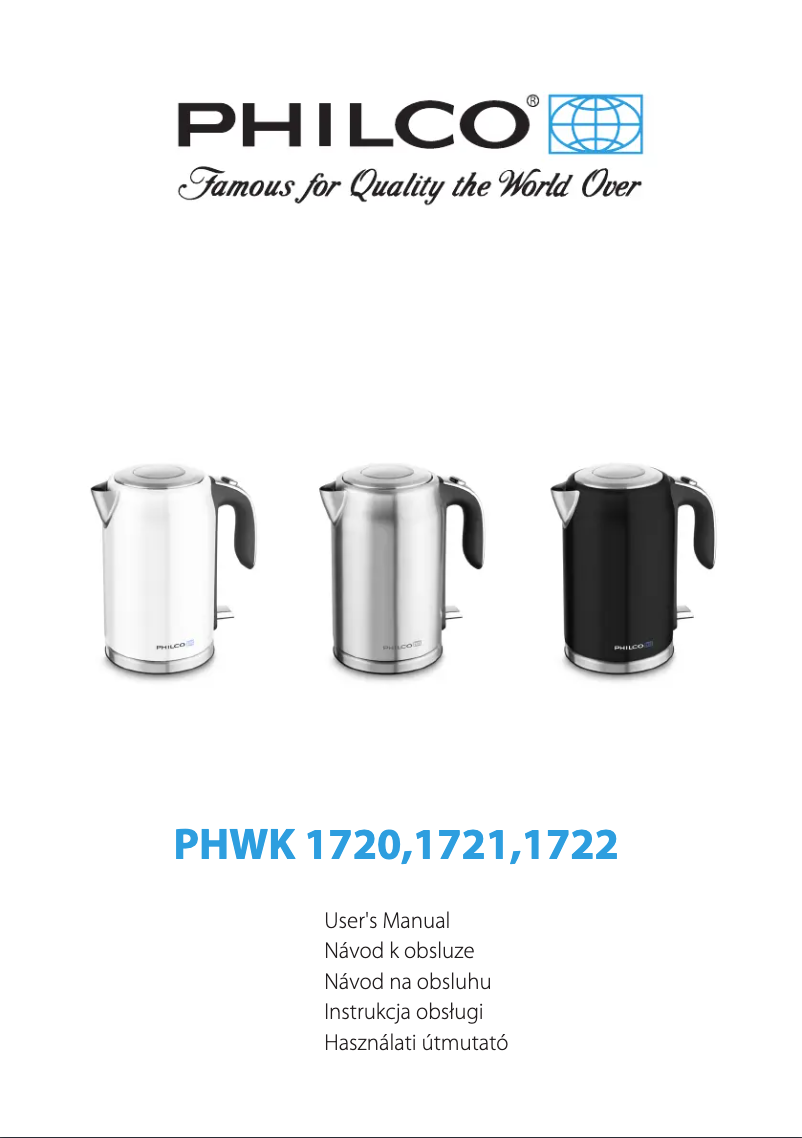 Page n°1 - Manuel utilisateur Philco PHWK 1722