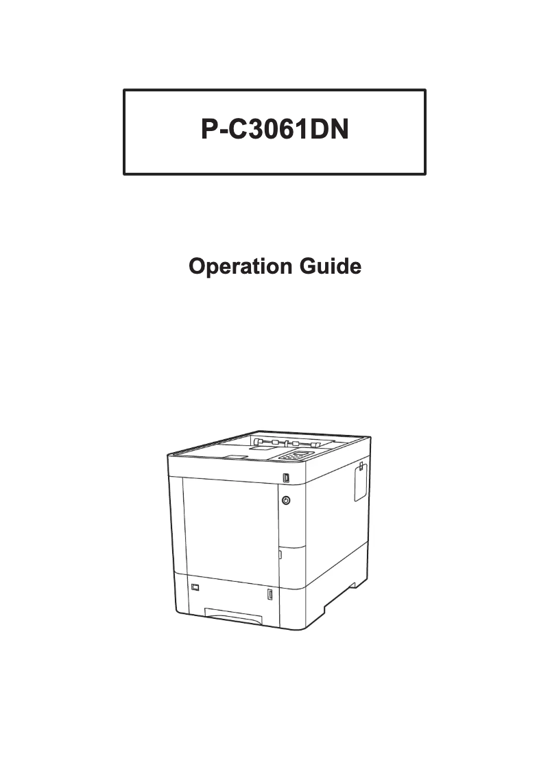 Página 1 del manual Manual de usuario Triumph-Adler P-C3061DN