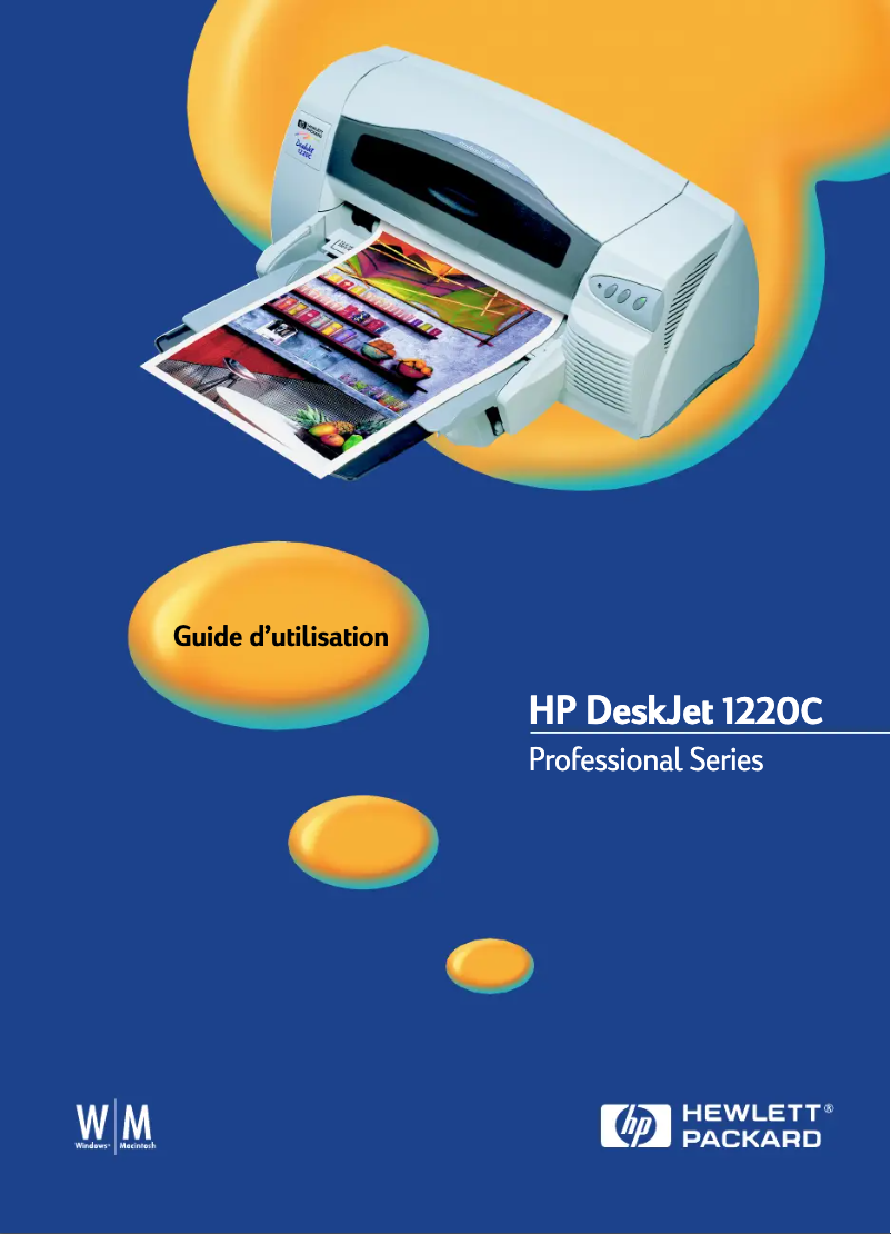Page n°1 - Manuel utilisateur HP DeskJet 1220C