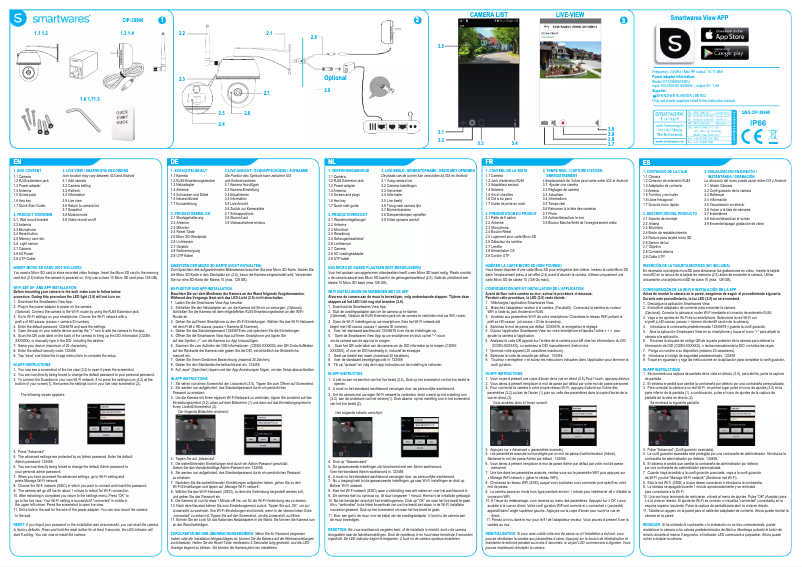 Page n°1 - Manuel utilisateur Smartwares View App