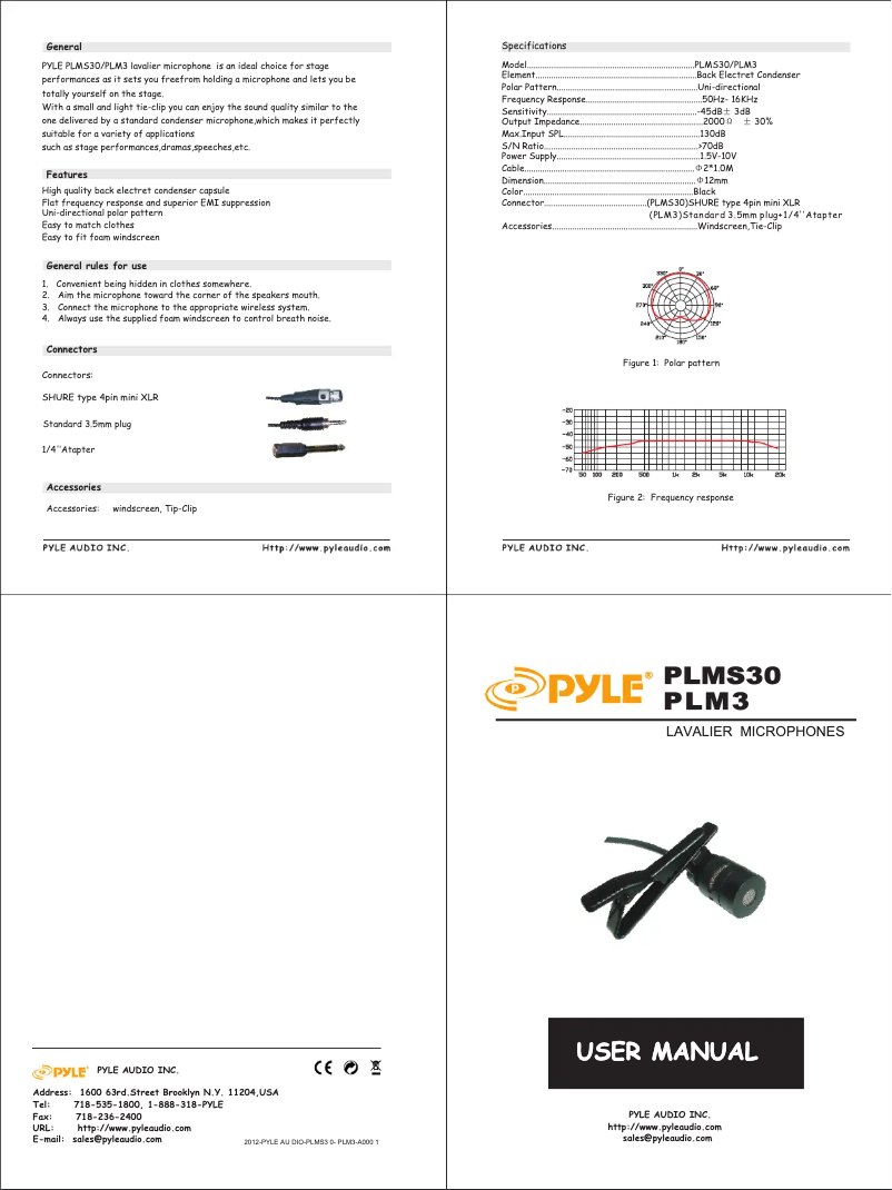 Página 1 del manual Manual de usuario Pyle PLMS30
