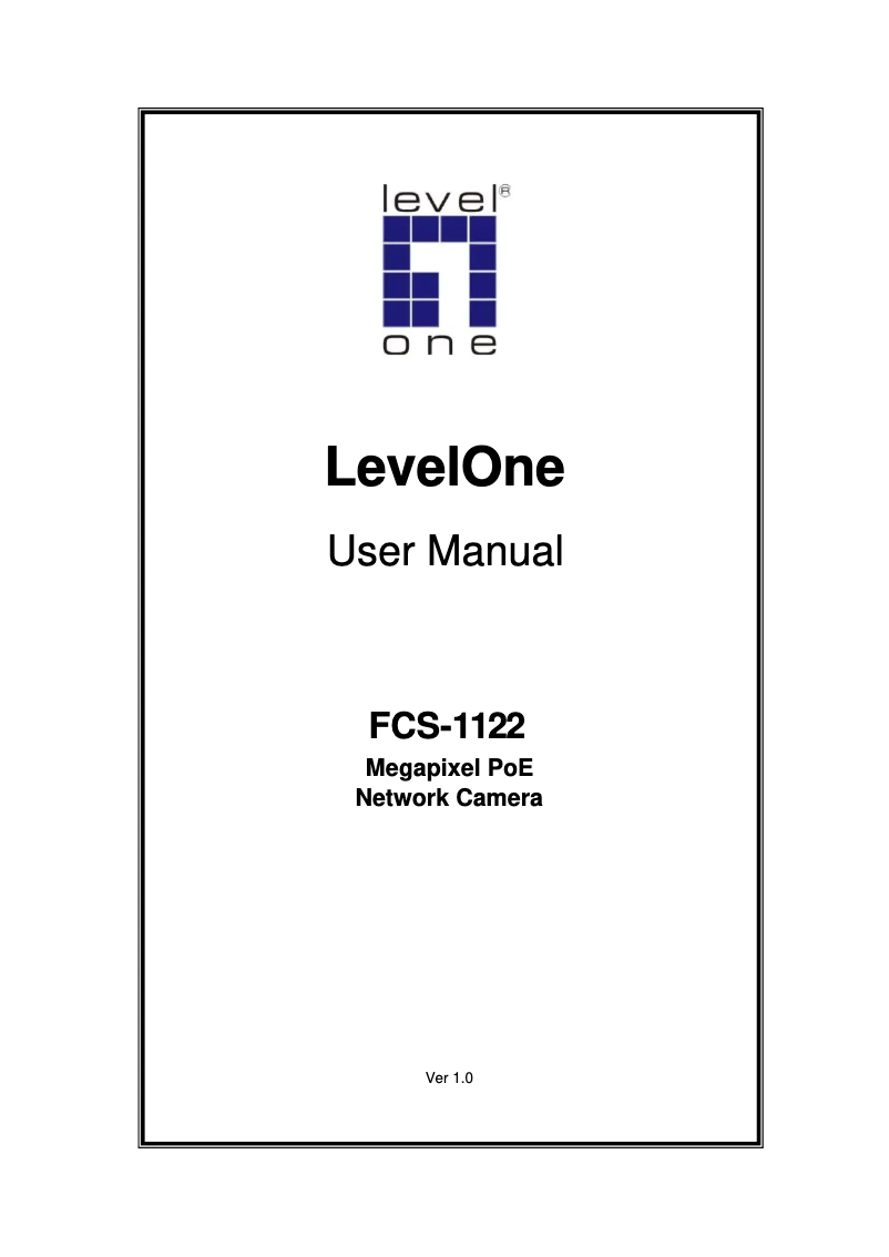 Página 1 del manual Manual de usuario LevelOne FCS-1122