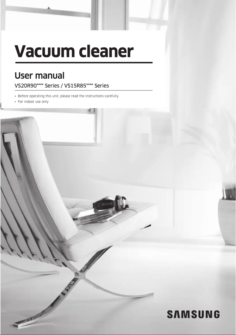 Page n°1 - Manuel utilisateur Samsung VS20R9042S2
