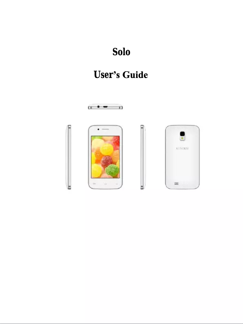 Página 1 del manual Manual de usuario Keneksi Solo