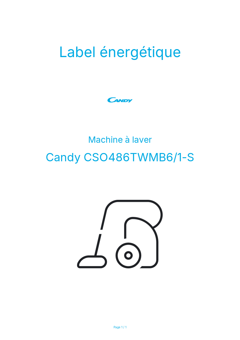 Image de la première page du manuel de l'appareil CSO486TWMB6/1-S