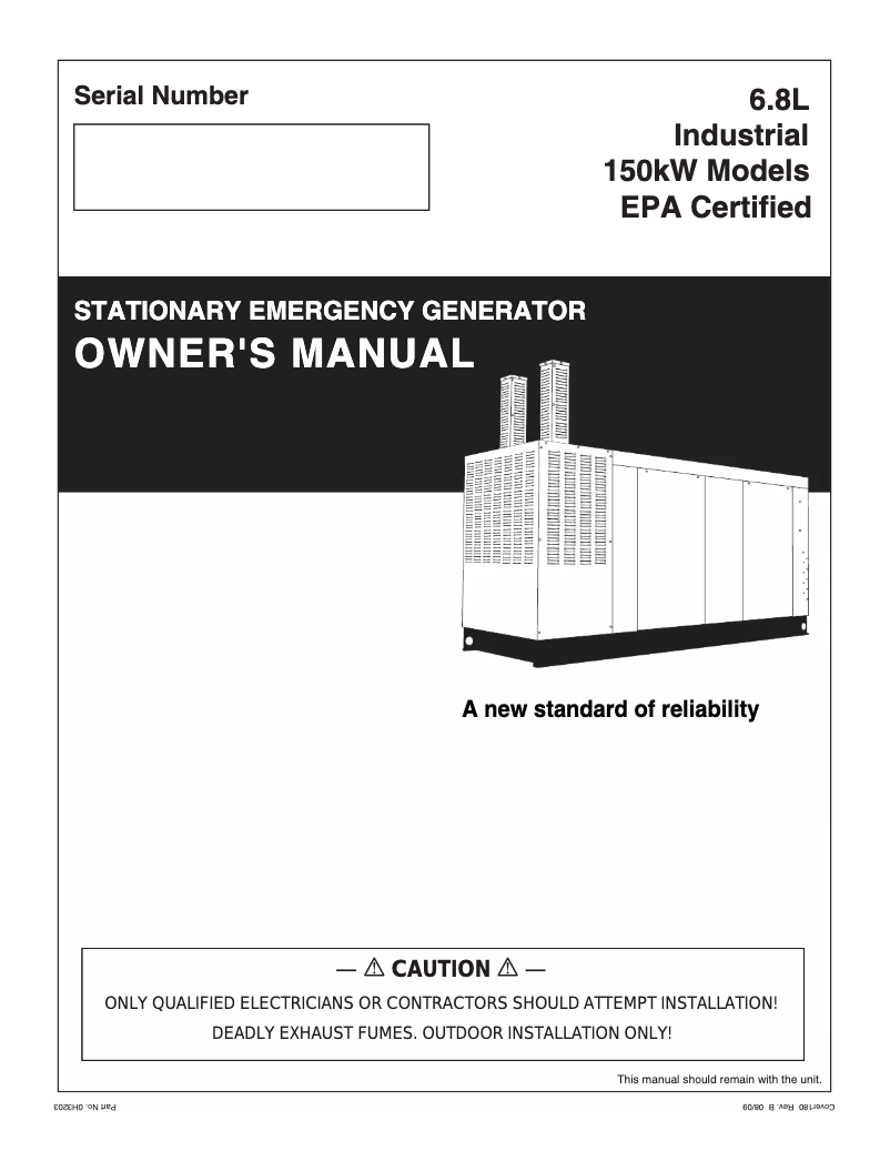 Página 1 del manual Manual de usuario Generac QT15068KNSYA