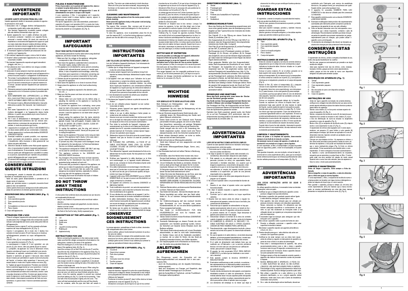 Image de la première page du manuel de l'appareil Spremì Metal 407