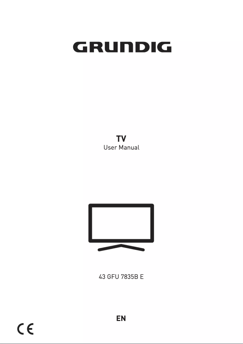 Page 1 de la notice Manuel utilisateur Grundig 43 GFU 7835B E