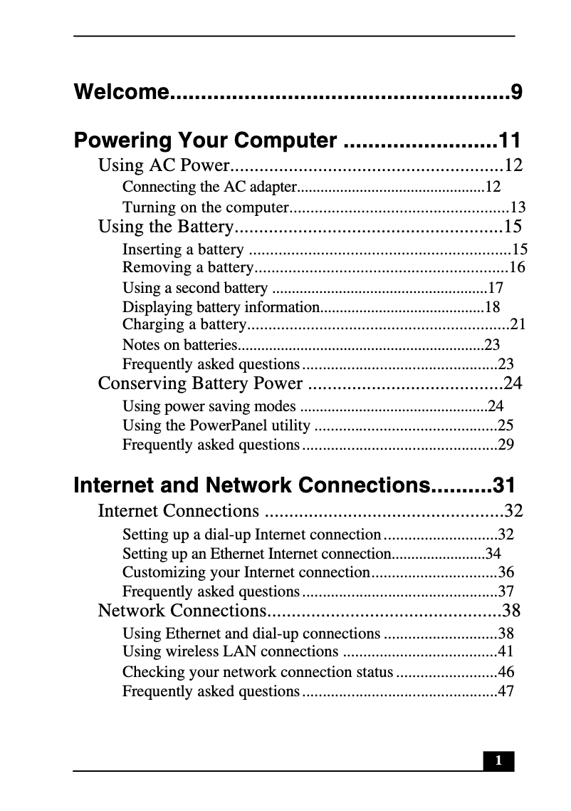 Página 1 del manual Manual de usuario Sony Vaio PCG-GRX690P