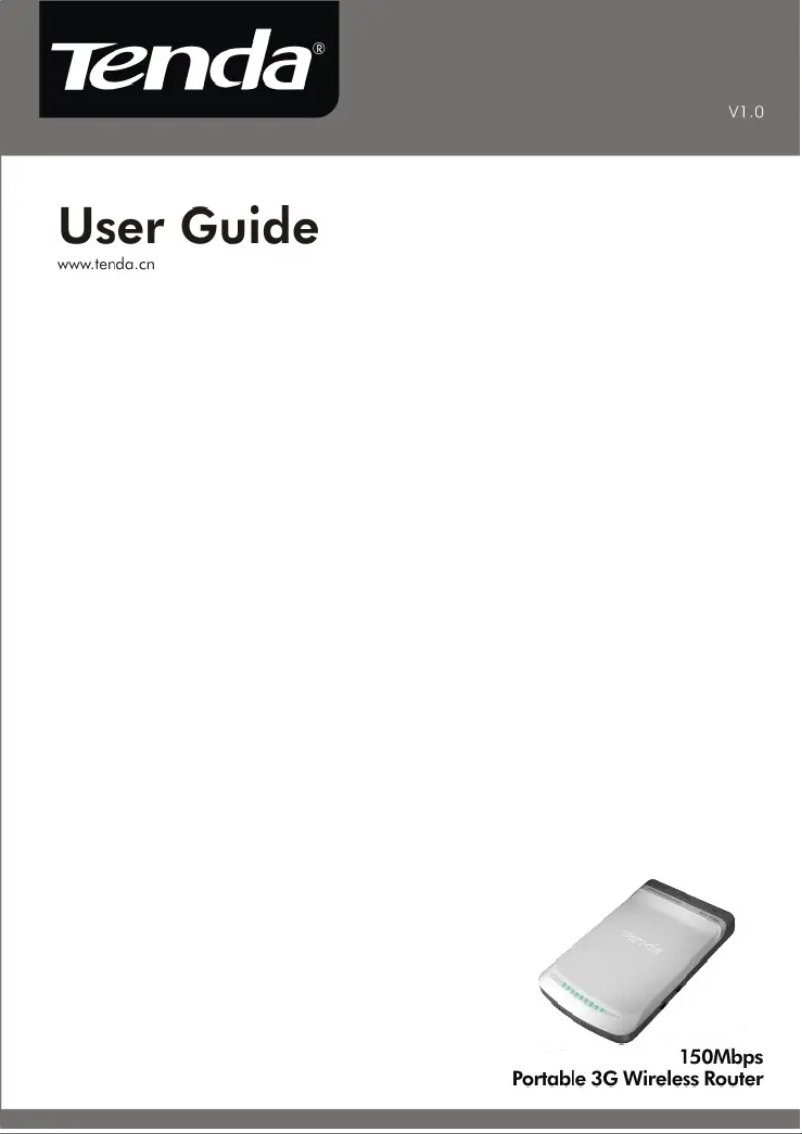 Page 1 de la notice Manuel utilisateur Tenda G150B
