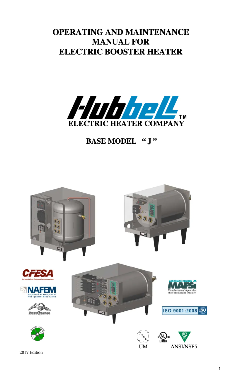 Page 1 de la notice Manuel utilisateur Hubbell J636T4