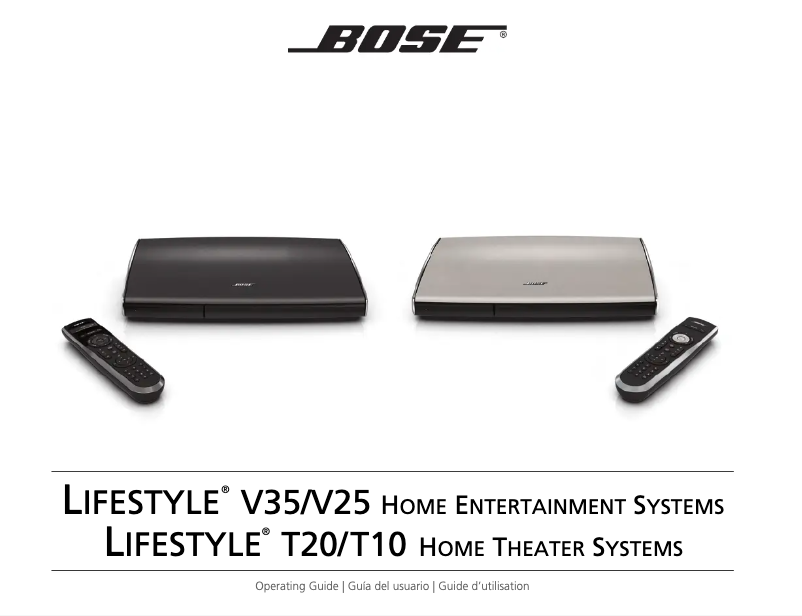 Page 1 de la notice Manuel utilisateur Bose Lifestyle T10