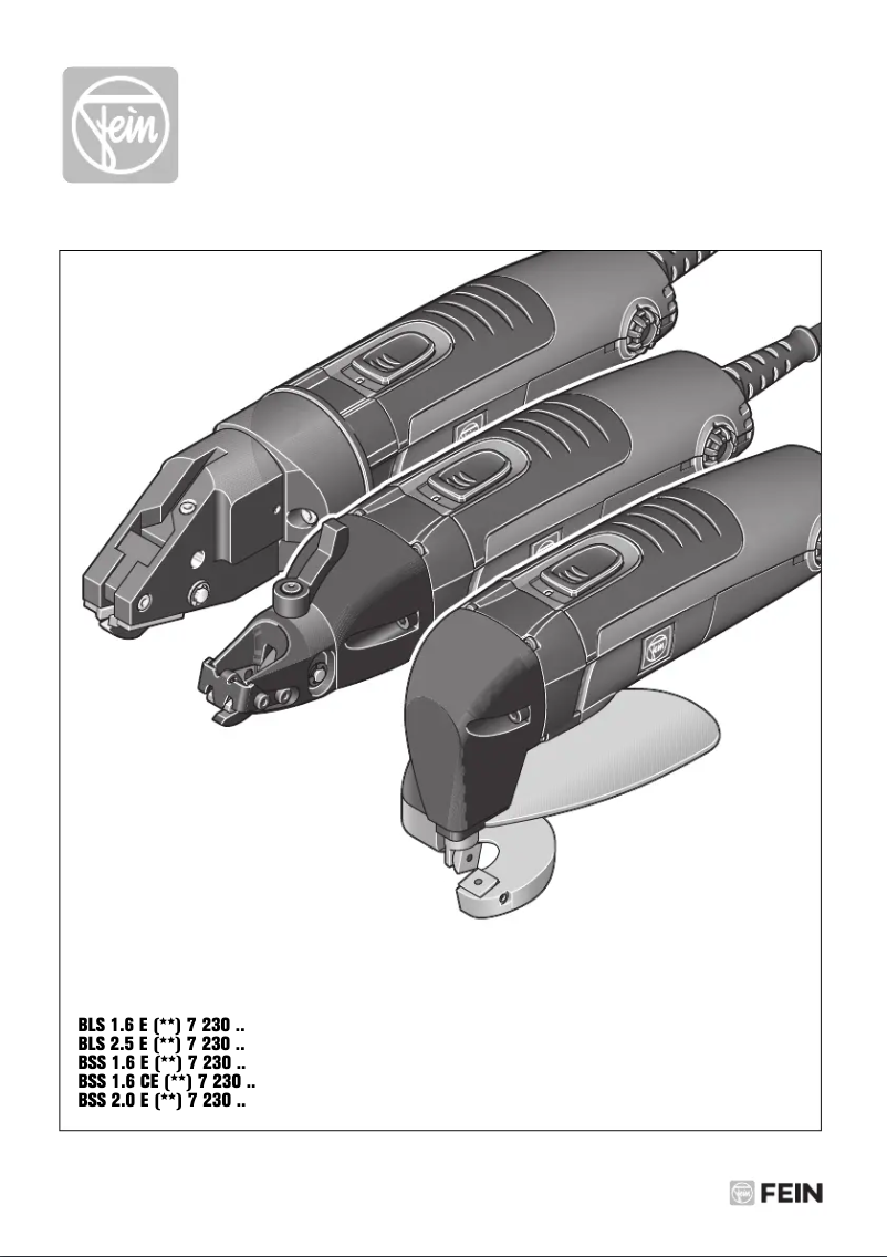 Página 1 del manual Manual de usuario Fein BSS 1.6 E