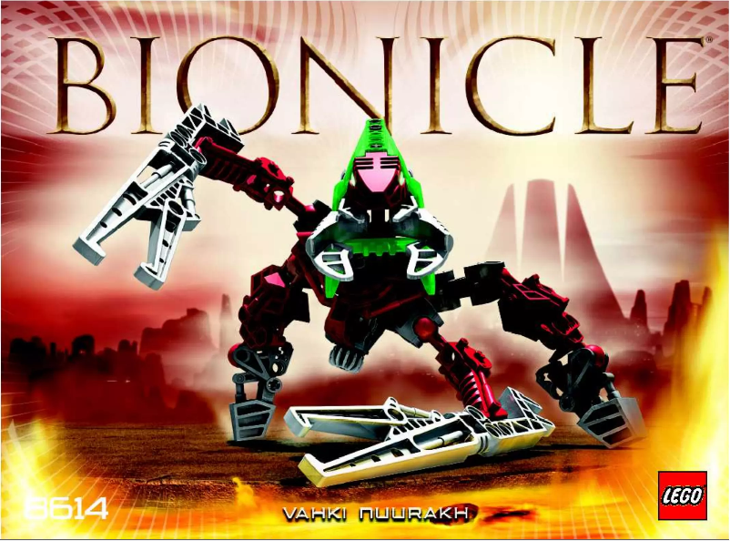 Page 1 de la notice Manuel utilisateur Lego Bionicle 8614