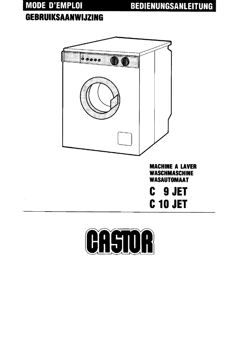 Page n°1 - Manuel utilisateur Castor C 9 JET