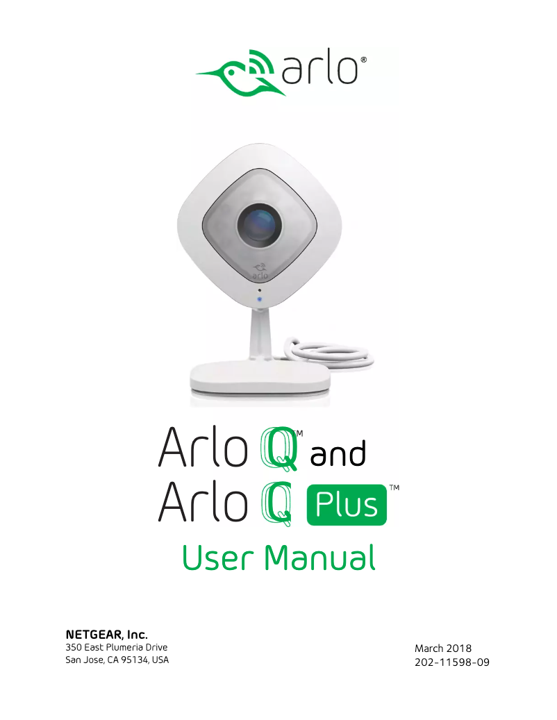 Página 1 del manual Manual de usuario Arlo Q Plus