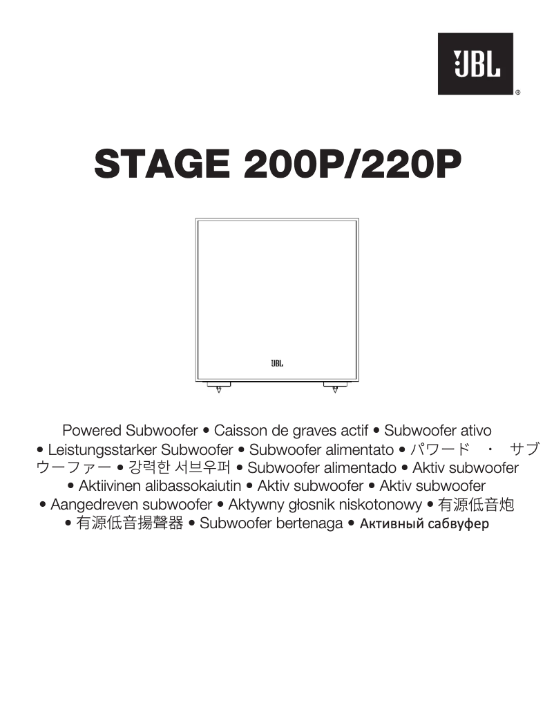 Page 1 de la notice Mode d'emploi JBL Stage 220P