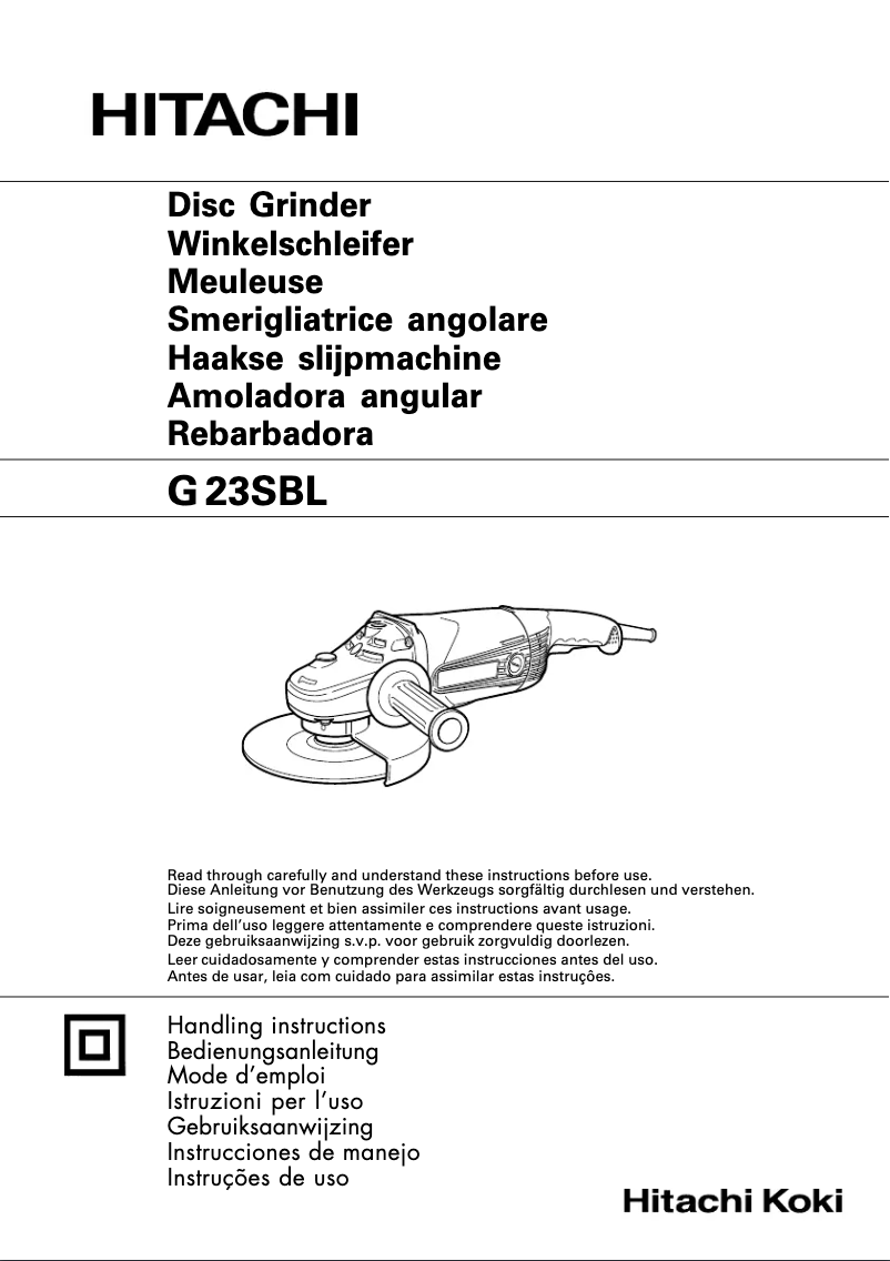 Página 1 del manual Manual de usuario Hitachi G 23SBL
