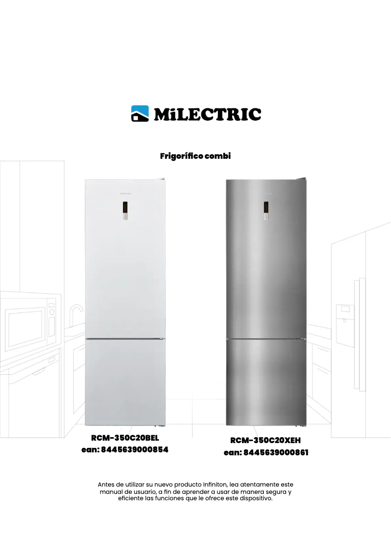 Page 1 de la notice Manuel utilisateur Milectric RCM-350C20BEL