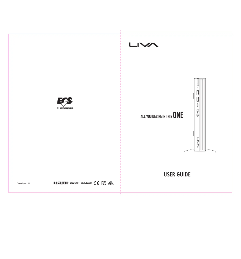 Page 1 de la notice Manuel utilisateur ECS LIVA One H310C