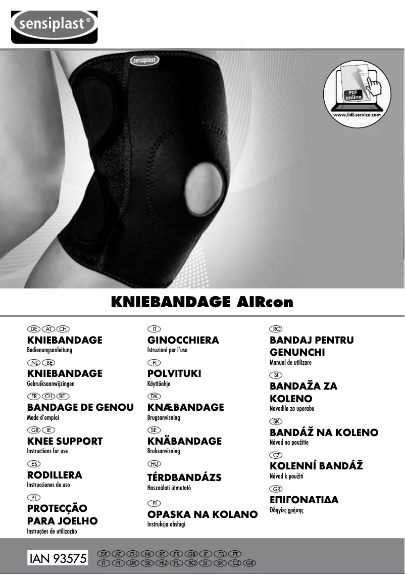 Image de la première page du manuel de l'appareil IAN 93575