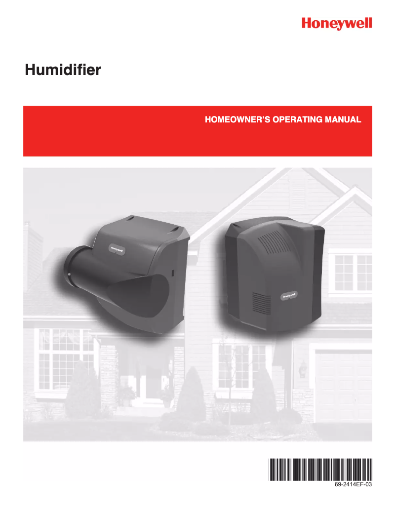 Page 1 de la notice Manuel utilisateur Honeywell TrueEASE HE100