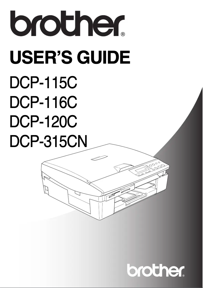 Image de la première page du manuel de l'appareil DCP-116C