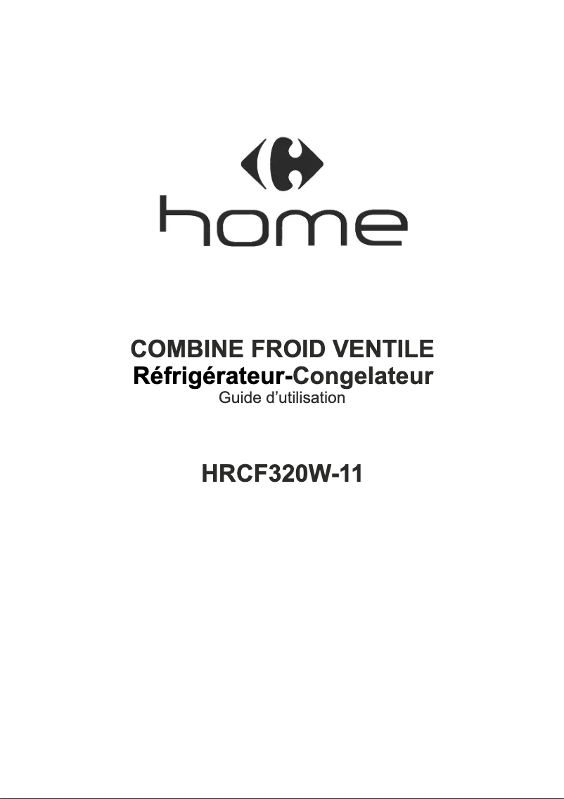 Image de la première page du manuel de l'appareil HRCF320W-11