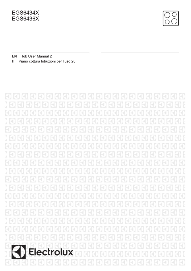 Page n°1 - Manuel utilisateur Electrolux EGS6436X