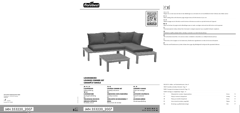 Page 1 de la notice Manuel utilisateur Florabest IAN 353220