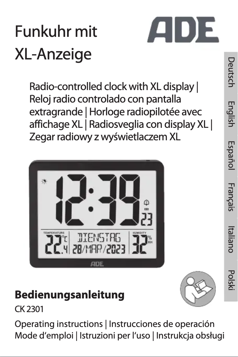 Page 1 de la notice Manuel utilisateur ADE CK 2301