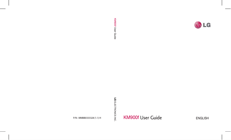 Image de la première page du manuel de l'appareil KM900 Arena