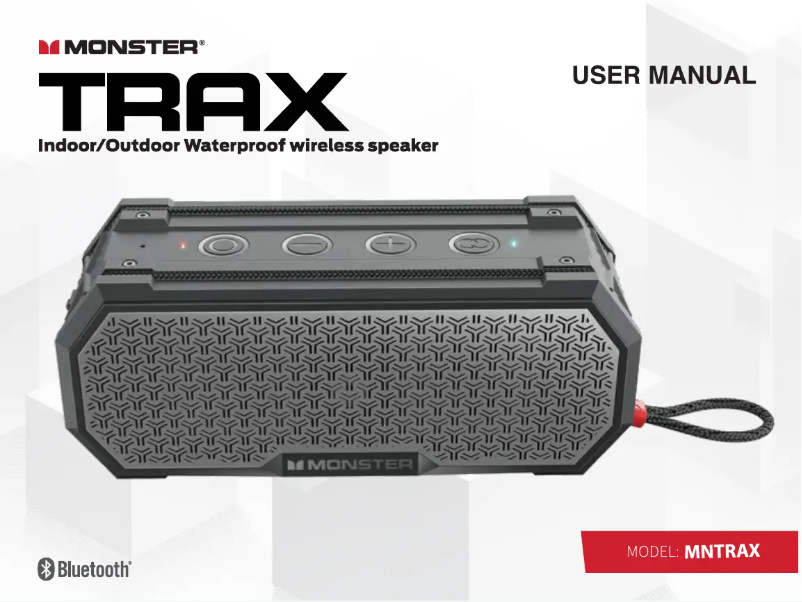 Page 1 de la notice Manuel utilisateur Monster Trax