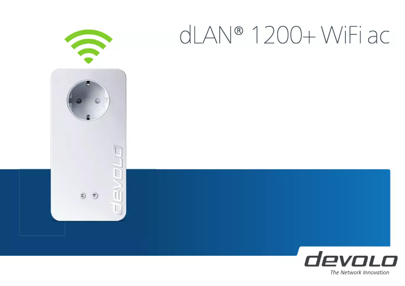 Image de la première page du manuel de l'appareil dLAN 1200+ WiFi