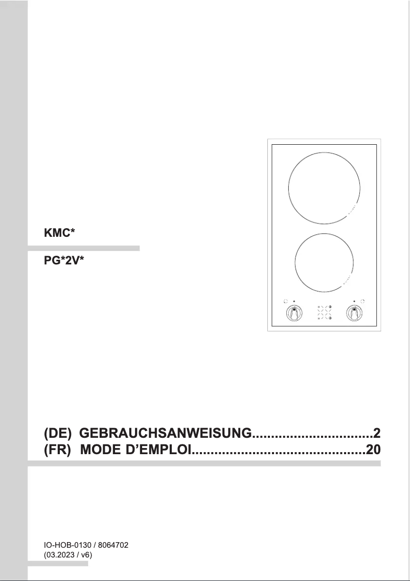 Page n°1 - Manuel utilisateur Amica KMC 13280 E