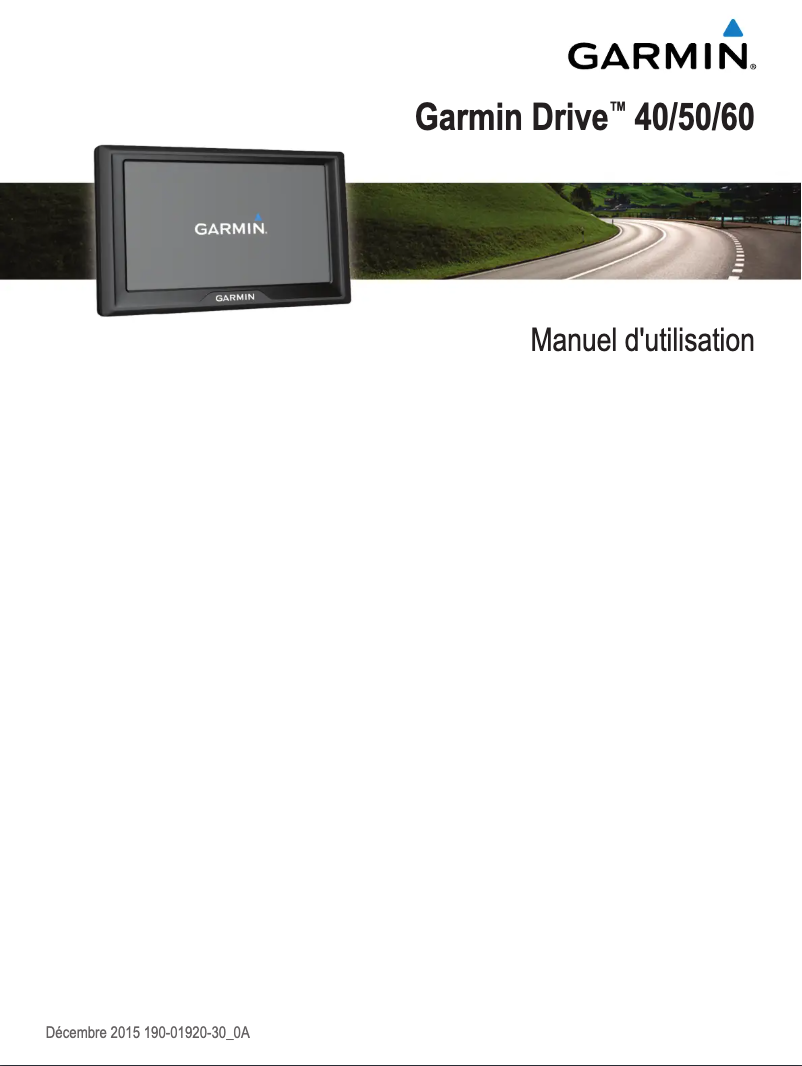 Image de la première page du manuel de l'appareil Drive 60