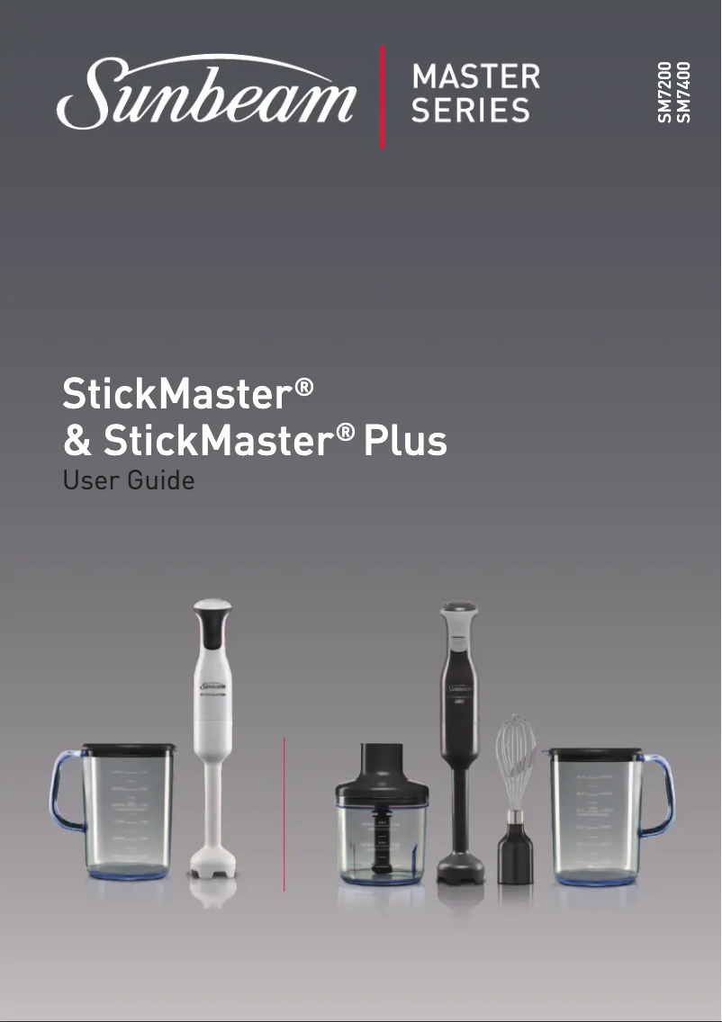 Page 1 de la notice Manuel utilisateur Sunbeam StickMaster Plus SM7400