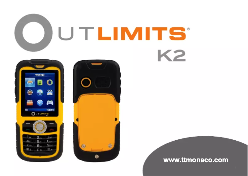 Page n°1 - Manuel utilisateur Outlimits K2