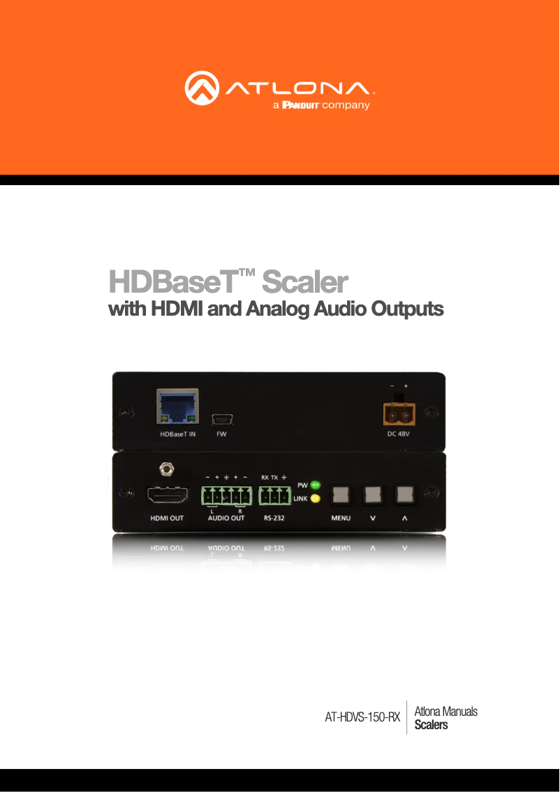 Page n°1 - Manuel utilisateur Atlona AT-HDVS-150-RX