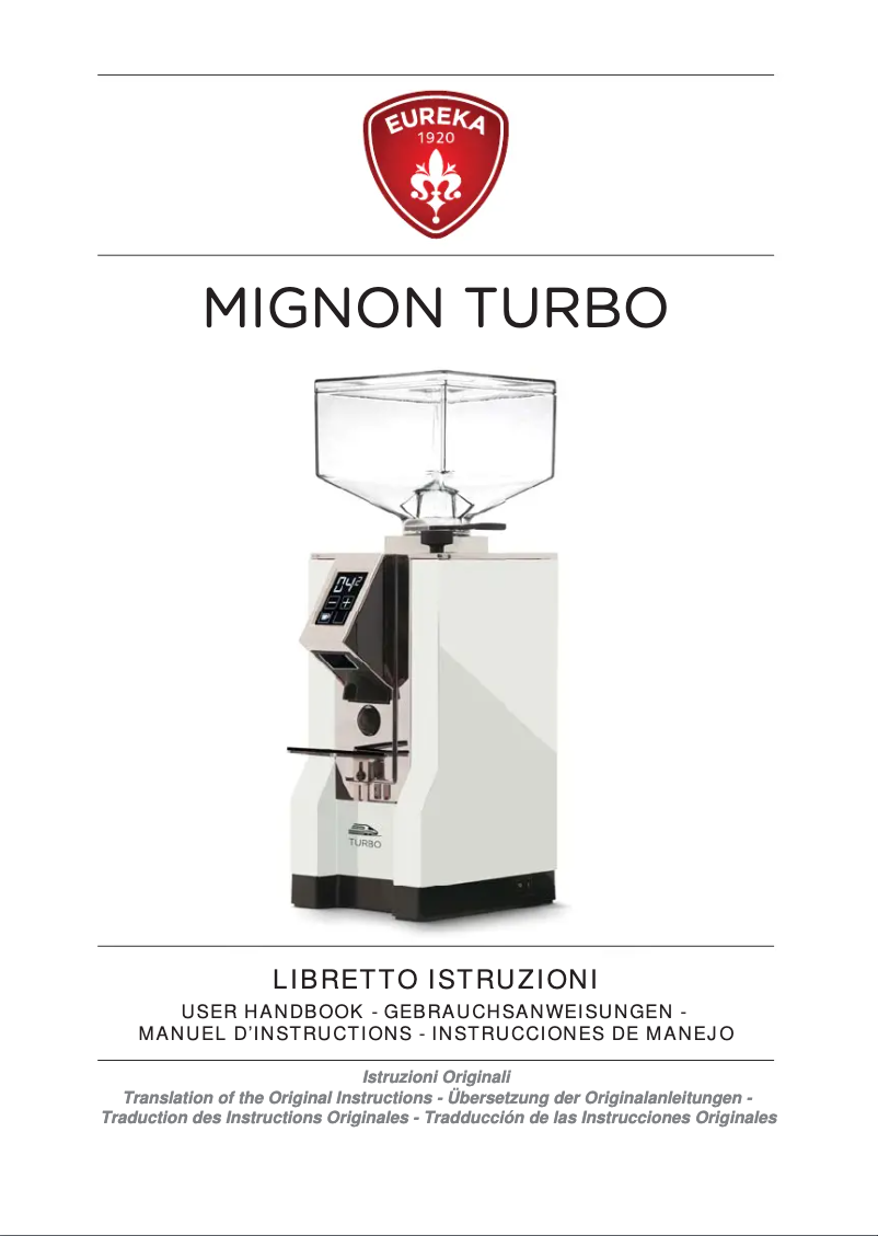 Page n°1 - Manuel utilisateur Eureka Mignon Turbo