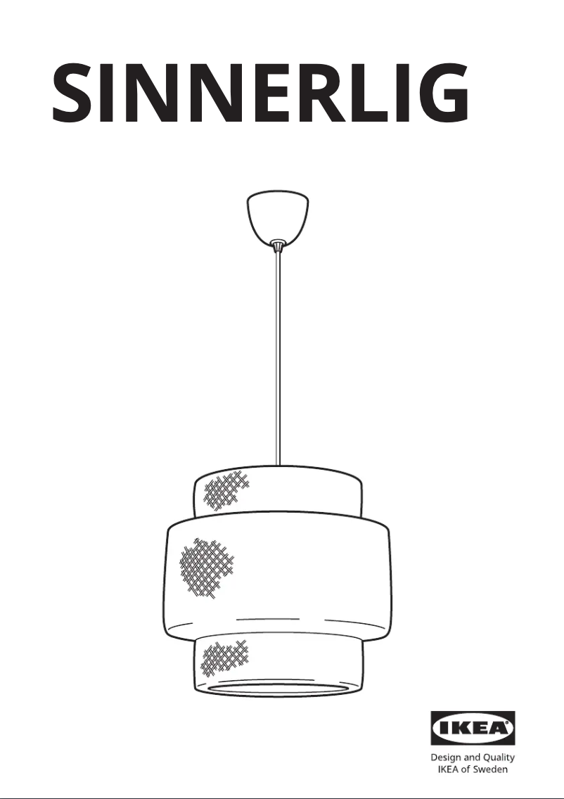 Page 1 de la notice Manuel utilisateur Ikea SINNERLIG 703.116.97