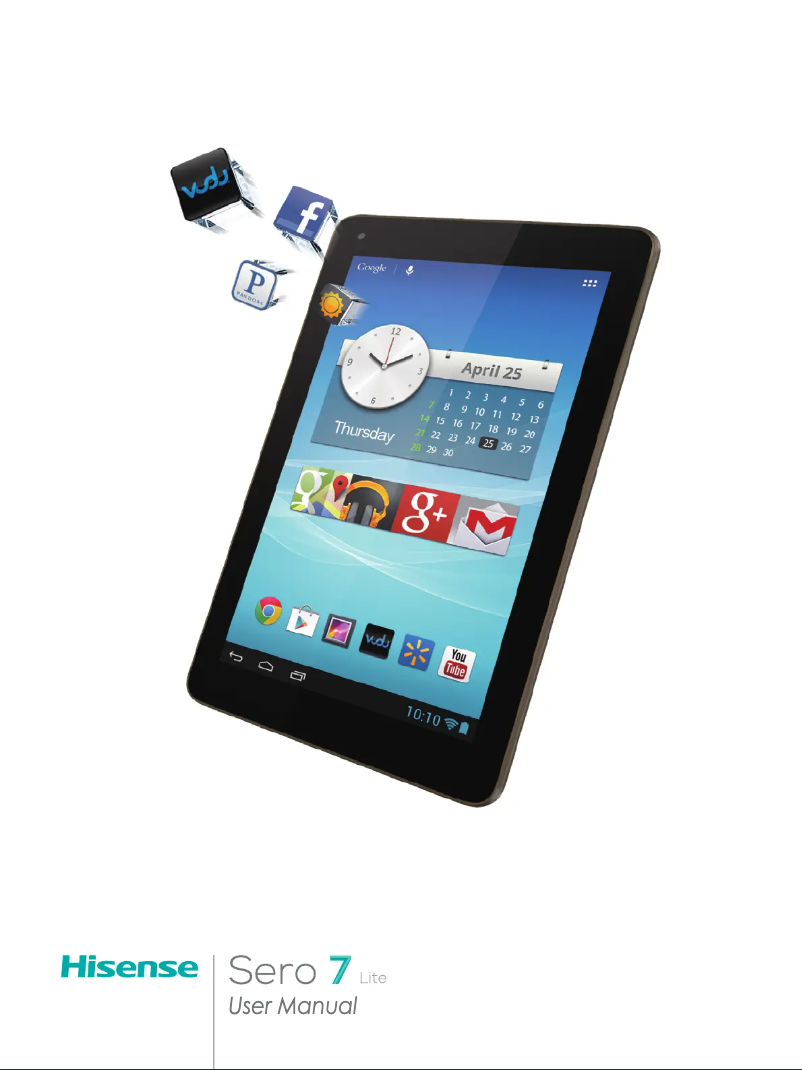 Page n°1 - Manuel utilisateur Hisense Sero 7 Lite
